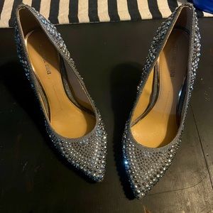 Graphite Sparkle Heels
